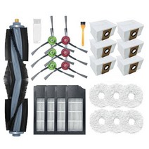 메인 브러시 HEPA 필터 걸레 청소 천 먼지 봉투 부품 Ecovacs Deebot X1 옴니 터보 진공 청소기 용 액세서리 키트