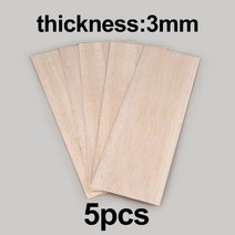건축모형 basswood 재료 배스우드 공예 우드 발사 나무 시트 플라이 빈 미완성 보드 직사각형 조각 DIY 아, 12 100x300x3mm