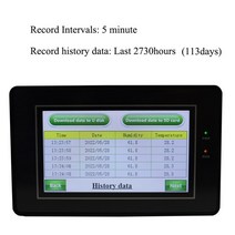 데이터로거 40+80c 0 100 온도 및 습도 는 이력 데이터 온도 출력할, d
