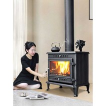 주물 벽난로 불멍 실내 화목 장작 난로 주택 난방, CJ02 모델