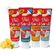 츄르 고양이 츄브 간식 참치 80g CS-152, 12개, 참치 + 가리비 혼합맛