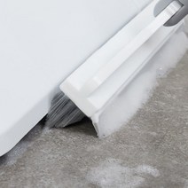 2in1 스퀴지 틈새 모서리 욕실 화장실 바닥 핸드 V컷팅 청소 솔 브러쉬 물기 제거 롱 밀대 헤드 길이 조절, 화이트, 1개