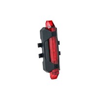 USB 충전식 산악 자전거 전방 후방 미등 사이클링 안전 경고등 방수 램프 깜박임, 03 빨간