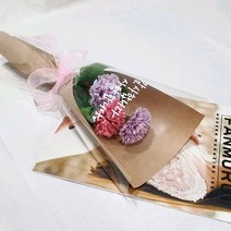 흰내 비누꽃 카네이션 꽃다발 부모님 선물 4컬러 택1, 핑크