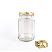 사선무늬 유리병 원형 440ml_6조, 단품