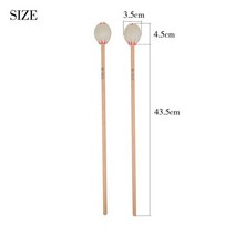 마림바 칼림바 마림바 말렛 전문 타악기 메이플 드럼 스틱 부품 실로폰 글로켄슈필 벨, 01 White