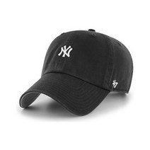 47브랜드 스몰로고 NY 양키스 클린업 볼캡 블랙 모자MLB BKA