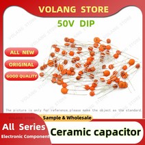 자동차 슈퍼 캐패시터100ps 세라믹 커패시터 50V 1pF ~ 220nF 0.1 미크로포맷 104 4.7PF 10PF 1P 22P 56P 1, 09 10pF