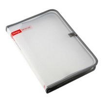 SS1811 네오 스냅파일케이스 지퍼화일 포토폴리오 펜꼿이 레포트화일 학생화일 서류화일, 빨강