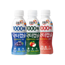 요플레 닥터캡슐130mlx24개 (포도8+사과8+플레인8)/1000배/유산균/냉장무배, 24개, 130ml