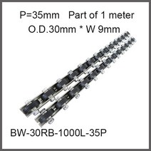 자바라컨베이어 고무 포장 휠 컨베이어 35 피치/휠 o.d. 30mm * 너비 9mm 중간 로딩 공장 공급, 한개옵션0