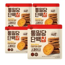 [다신샵] 통밀당 단백칩 스파이시 4봉 / 프로틴스낵, 단품