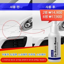자동차 도장면 스크래치 리무버 자동차 광택복원제 100ml, 100ml*2