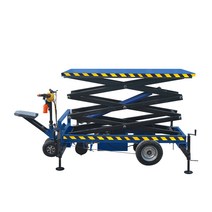 리프팅 운송차 작업장 사륜 카트 리프트 작업대 전동, 리프트 120CM 500KG 배터리48V12A