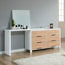 모이 와이드 화장대풀세트, 오크화이트