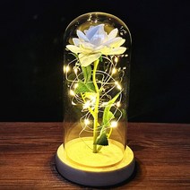 프리저브드플라워 말린꽃다발 D영원한 장미 꽃 야간 조명 3D 테이블 램프 웨딩 파티 장식 발렌타인 데이 선, 05 A-4