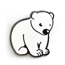 바보사랑 북극곰 뺏지.로고마크