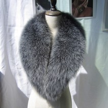 폭스머플러 모피목도리 여우털목도리 겨울 여우 모피 스카프 목 따뜻한 칼라 여성 코트