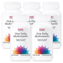 GNC [5개 SET] 우먼스 울트라 메가 50 플러스 원 데일리 60정 (캐플렛) Womens ULTRA MEGA Plus One Daily 원데일리, 1