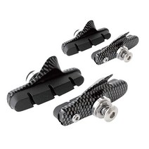 GORIX 바이크 브레이크 패드 4개(2쌍) 슈 (탄소 림/알루미늄 림용) (gottsustop(글로벌 에디션)) (블랙), Carbon pattern( Cartridge)