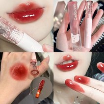 립글로즈 립글로스 립밤 체리 핑크 미러 워터 투명 유리 오일 방수, 05