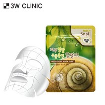 3W CLINIC 후레쉬 달팽이 마스크 시트 30매