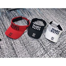 한국 오리지날 싱글 PEARLY GATES GOLF 골프 남녀 커플 볼 캡 골프 선크림 모자, 하얀