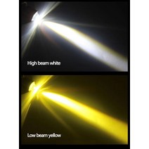 바이크 오토바이 전조등 헤드라이터 헤드 라이트 H4 BA20D CSP 12V LED 등 Moto 하이/로우 빔 전구 12000LM 아주 밝은 오토바이크 안개등, [01] H4, [03] Yellow white Upgrade