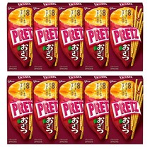glico 에자키그리코 PRETZ 프렛츠 오사츠 고구마맛 62g x 10꽉, 10개