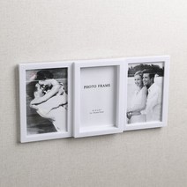 플레인 3단 사진 탁상액자(4x6) 탁상벽걸이액자