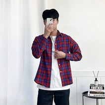 (세일) 깅엄체크 캐주얼 남방 B 1143