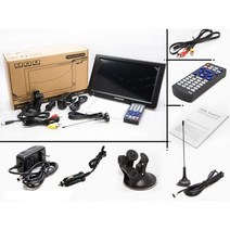휴대용TV VERFANS 10 인치 고화질 휴대용 TV DVB-T2 ATSC ISDB-T Tdt 디지털 및 아날로그 미니 자동차 지원 USB SD MP4 H 265 AC3