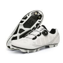 자전거신발 클릭슈즈 산악자전거신발 남성 사이클링 스니커즈 Mtb 신발 레이싱 자전거 자동 잠금 속도 여성 스피드 클릿 산악 도로 2023, MTB-white+46