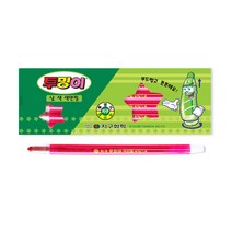 지구화학/투명이 낱색 색연필/낱개, 빨강