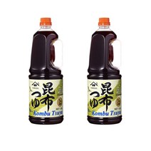 야마사 다시마 간장 1.8L x 2병 콘부쯔유 어간장 3배 농축 대용량 일본간장소스, 2개