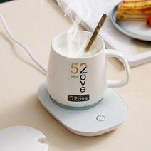 도자기컵 커피 컵워머 머그컵 온열 KC인증, 화이트, 상세 참조, free