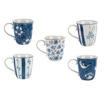 머그컵 5p세트 봄춘 그림 꽃무늬 가정용 사무실 물컵 집들이선물 도자기컵 손님용 커피컵 잔 _ 22092786EA, 쿠팡 자비샵 본상품선택, 쿠팡 자비샵 본상품선택