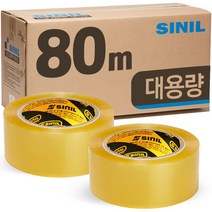 신일 투명 OPP 박스테이프 80m, 5개