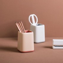 다용도 펜 꽂이 연필 책상 정리 데스크오거나이저 펜트레이 함 원목 볼펜 색 _ 22092786EA, 쿠팡 4번샵 딥 블루