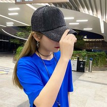 코지 남녀공용 시원한 메쉬 트임 럭셔리 펄 디자인 볼캡