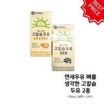 연세두유 뼈를 생각한 고칼슘 두유 검은콩 180ml X 48팩