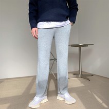 치트키 / 남자 매드 니트 일자 와이드 바지