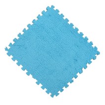 1 피스 플로어 매트 (25x25cm) 어린이 카펫 부드럽고 편안한 폼 퍼즐 EVA 샤기 벨벳 베이비 에코 7 색 홈 인테리어 물세척카페트타일
