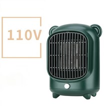 대류식 난로 컨벡션 히터 난방기 욕실 휴대용 미니 데스크탑 전기 히터 110V PT 세라믹 난방 따뜻한, 06 Green-110V_03 UK
