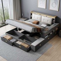 리프트업침대 월베드 침실 서랍형 침대 안방, (업그레이드)수납침대1200mmx2000mm