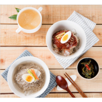 쌀로 만든 시원하고 쫄깃한 맛있는 냉면 물냉/비냉/반반 선택가능, 비빔냉면4인분