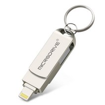 usb3.0 플래시 드라이브 pendrive for iphone 66splus77plus8x usbotg 2 in 1 pen drive for ios 외부 저장 장치, 32GB, 은