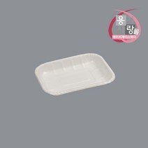 사각 펄프 접시 종이 몰드 트레이 10호 화이트 1000개