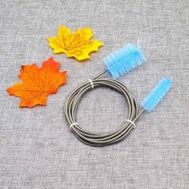 1pcs 90cm155cm200cm 파이프 청소 브러시 ​​필터 청소 도구 이중 종단 호스 유연한 공기 튜브 수족관 액세서리, 파란색, 200cm