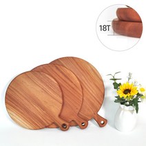 수지매트 마호가니 원형핸들도마 18T 플레이팅 통원목, 마호가니 원형핸들도마 소 10001, 마호가니 원형핸들도마 소 10001